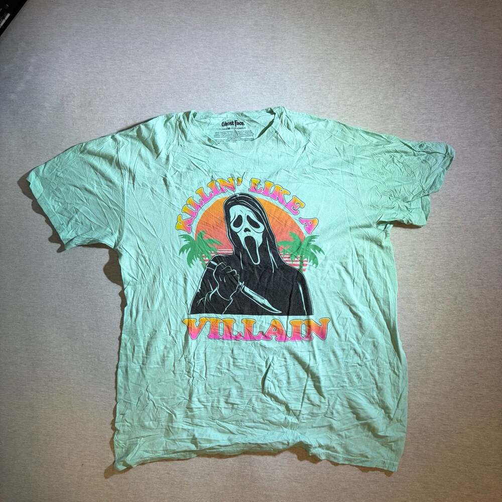 Ghost Face Killin' Like A Villain Tropical Graphic T-Shirt